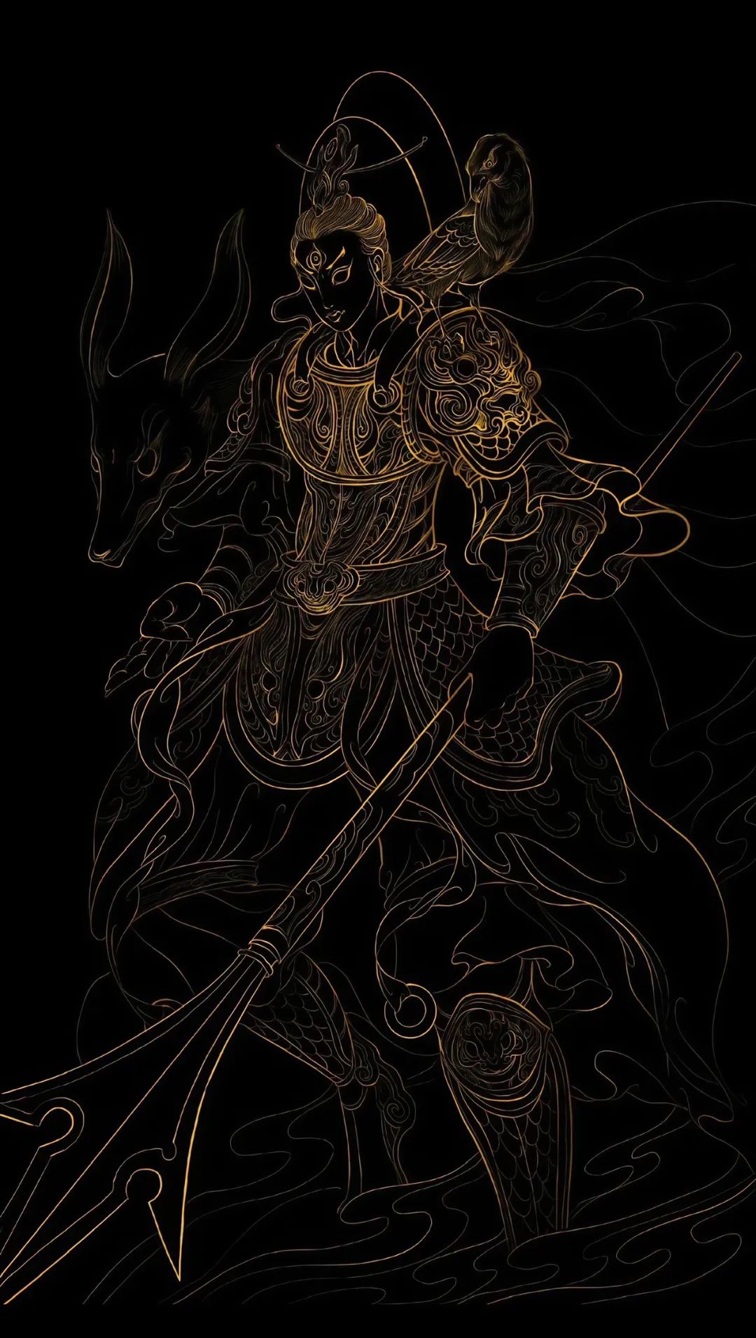 微醺夜話-壁紙|二郎真君壁紙,楊戩威武
